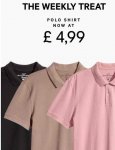 H&M polo shirts £4.99 (£3.99 del)
