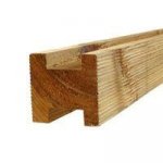 GRANGE PALE GREEN TIMBER FENCE POST H)2.4Mx90mm