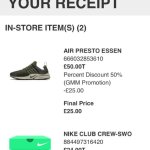 Nike Air Presto @ Leeds Nike outlet (£50 with 50% promotion instore)