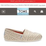 Toms sale online