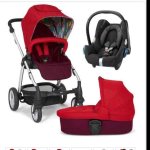 Mamas & Papas Sola 2 + Carrycot + Cabriofix - Red