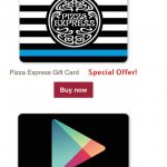 15% off Pizza Express gift cards @ tesco giftcards