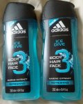 Adidas Ice Dive shower gel for body/hair/face