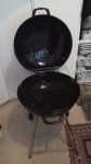 Large Round Kettle BBQ Barbeque 56w cm £15.00 Morrisons​ instore wood green
