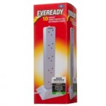 Eveready 10 Socket Surge Protected Extension Tower