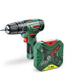 Bosch Cordless 10.8V Hammer Drill plus get a free 34 Piece Accessory Set