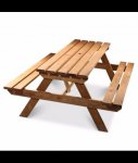 AGAD WOODEN 6 SEATER PICNIC TABLE £55 @ B&Q CLUBD86S4 10 off 50 code gets