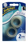 Crystal Clear Sellotape On-Hand refills 2 rolls