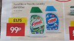 Formil Bio or Non-Bio Laundry Gel 630ml (21 washes) 99p, 6-7th May