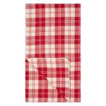 John Lew Red Check Winter Throw