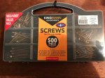 Another B&M bargain if you can find it. 500 Screw set