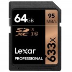 Lexar 64 GB Professional UHS-I SDHC 633x Class 10 Memory Card