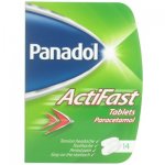Panadol Actifast paracetamol 14 tablet pack