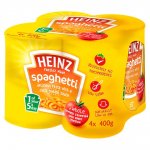 Heinz spaghetti 4 tin multipack for £1.00 in Farmfoods