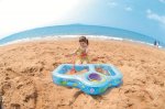 Baby / toddler inflatable 3 section sandpit / paddling pool with repair patch