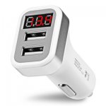 HOCO Z3 Smart Car Charger 3.1A (Perfect for Nintendo Switch road trips!) Dual USB LCD Display