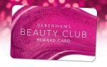 500 Debenhams Beauty Club points (worth £5) purchase