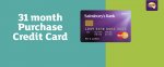 0% interest on purchases 31 months - longest ever 0% purchase credit card