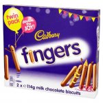 Cadbury chocolate fingers 228g