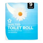 Superdrug Toilet Rolls 3 Ply x 9 back a pack