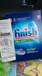 Finish powerball all in 1 dishwasher tablets 100