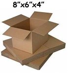 100 x Single Wall delivery Cardboard Boxes 8x6x4" - 17p each @ Amazon (Dispatched from and sold by PolyPostalBags.)