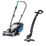 Mac Allister 1200w lawnmower and 300w grass trimmer / strimmer set with free home delivery or C&C