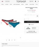 Tommy Hilfiger three pack knickers from Topshop C&C