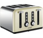 Russell Hobbs Windsor 4-Slice Toaster - Cream with 3 year guarantee