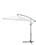 Cantilever overhanging 3 metre parasol in green or cream with 3yr warranty or from 18/5