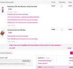 Free bag & hair towel minimum spend