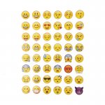 48 Classic Emoji Smile Face Stickers