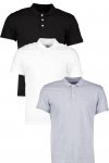 Men's 3 PACK SLIM FIT POLOS @ boohoo. Free delivery with code
