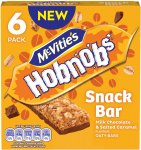 McVitie's Hobnobs Milk Chocolate & Golden Syrup Oaty Snack Bar 6 x 30g (Rollback Deal)