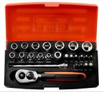 Bahco SL25 Socket Set 25 Piece 1/4 Inch Drive