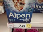 560g Alpen muesli no added sugar / online