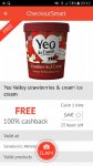 Yeo Ice Cream £4.00 @ Waitrose / Sainsburys - FREE via CheckOutSmart