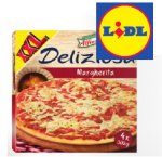 LIDL XXL WEEK Starts Thursday 25 May 4x300g Pizza £2.49, Cien Shower Gel 1L 99p, Bleach 825ml 45p, Extra Virgin Olive Oil 1L £2.39, Frozen Fruit 750g/1kg £2.39, 8 Gelatelli Ice Cream Sticks £2.09, Mozzarella 250g 75p
