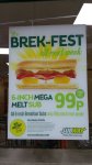 6 inch Mega Melt sub only 99p @ Subway (Lowestoft)