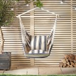 Striped hanging chair