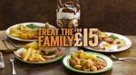 It's back! Feed a family of 4 inc massive candy mania sharing dessert - £3.75 a head