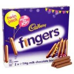 Cadbury Milk Chocolate Fingers 2 X 114G