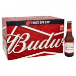 24 Budweisers 300ml bottles
