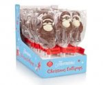 5 Chocolate Santa lollys