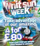 4 tickets / £20 each when booked a day in advance saving upto £76 on gate prices this Whit half term