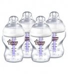 Tommee Tippee feeding bottles- 4 pack 260ml 9onz 0m