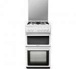 Hotpoint HAGL51P Twin Gas Cooker - White