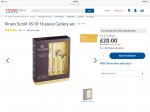 Viners Scroll 18.10 16 piece cutlery set