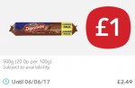 McVities milk chocolate digestives jumbo pack (500g!) for £1.00 Was £2.49 @ Coop