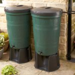 2 x 200L linked water butts. 400L of capacity with home delivery